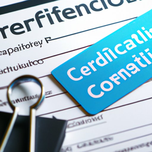 Seek Out Professional Certifications and Licenses