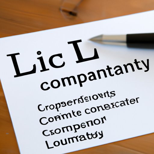 Choosing an Appropriate Name for Your LLC