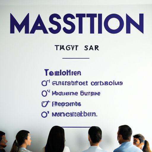 Develop a Team Mission Statement