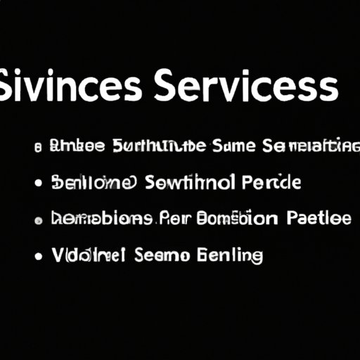 Determining the Services You Will Offer