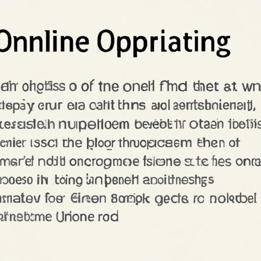 Creating an Outline of Your Paper and Using it to Guide Your Writing