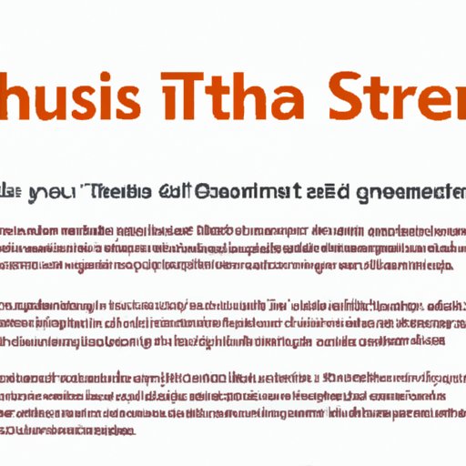 A Comprehensive Guide to Writing a Thesis Statement