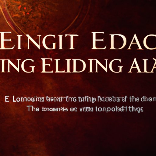 Create a Guide to Playing Elden Ring: Tips and Strategies for New Players