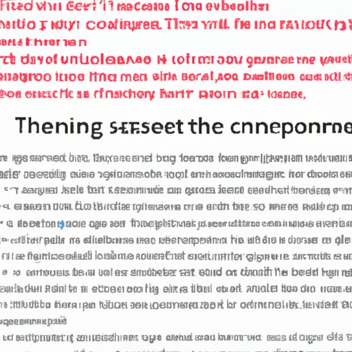 Examining the Role of Topic Sentences in Clear Writing