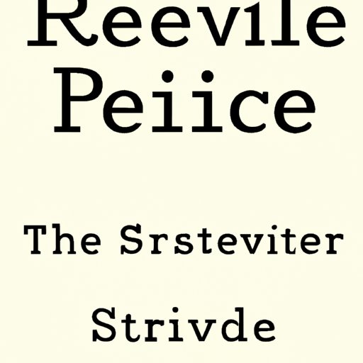 Edit and Revise Your Novel