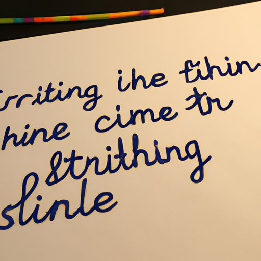 Crafting an Intriguing First Line