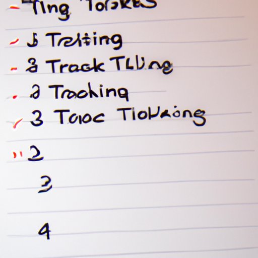 Making a List of Tasks and Prioritizing