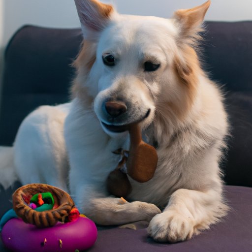 Give Your Dog Toys and Treats to Keep Him Occupied