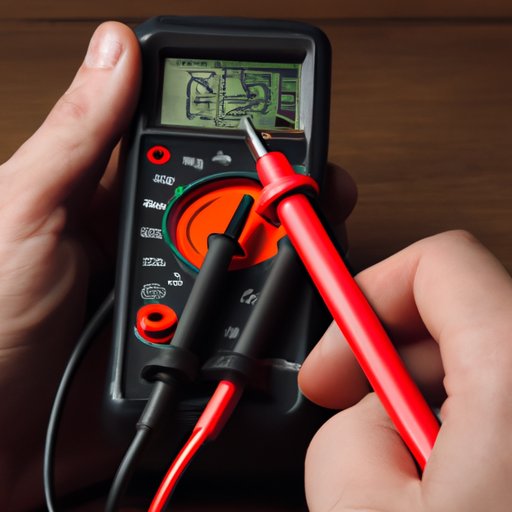 Test Voltage Output of Battery with a Multimeter