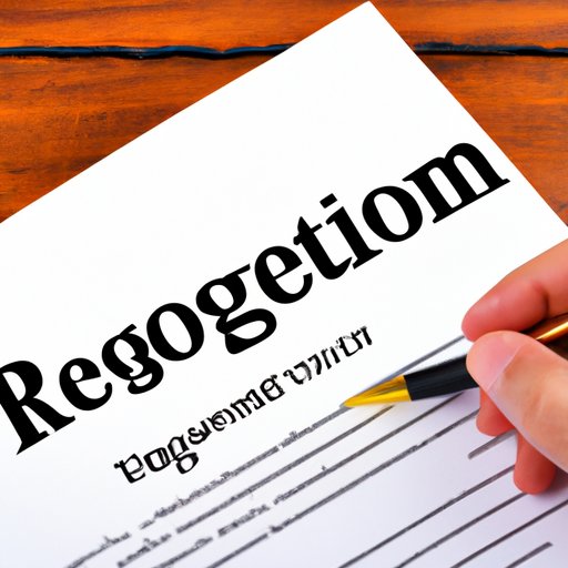 Writing a Formal Letter of Resignation