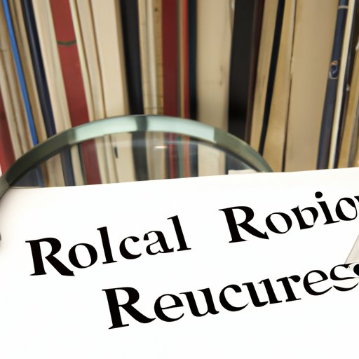 Researching Public Records and Documents