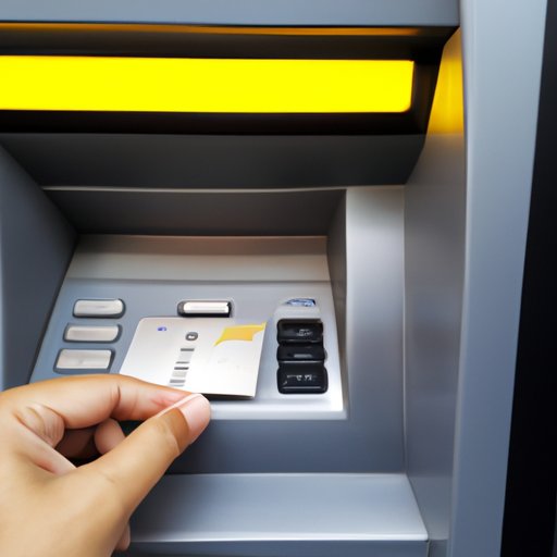 Insert Cash into the ATM