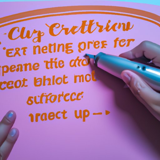 Using the Writing Tool on Cricut A StepbyStep Guide The