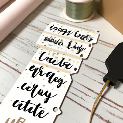 Create Custom Gift Tags with Cricut Writing