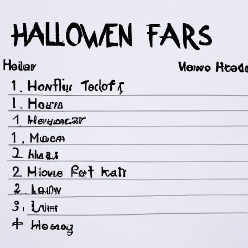Make a List of All the Halloween Movies