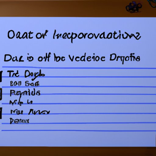 Outlining the Steps to Writing a 60 Day Notice to Vacate