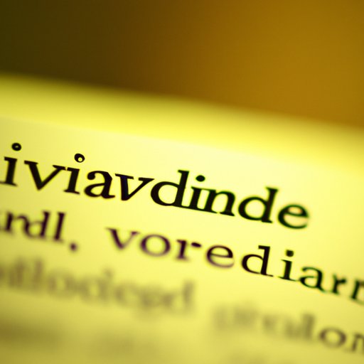 The Importance of Vivid Language