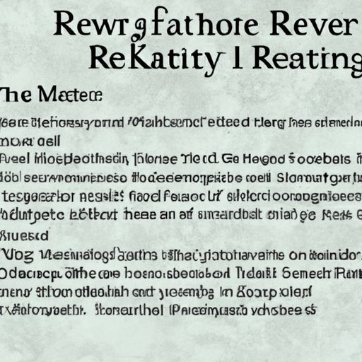 Key Points of Literature Reviews 