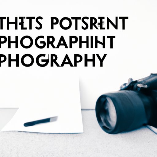 Why Writing an Artist Statement is Important for Photographers