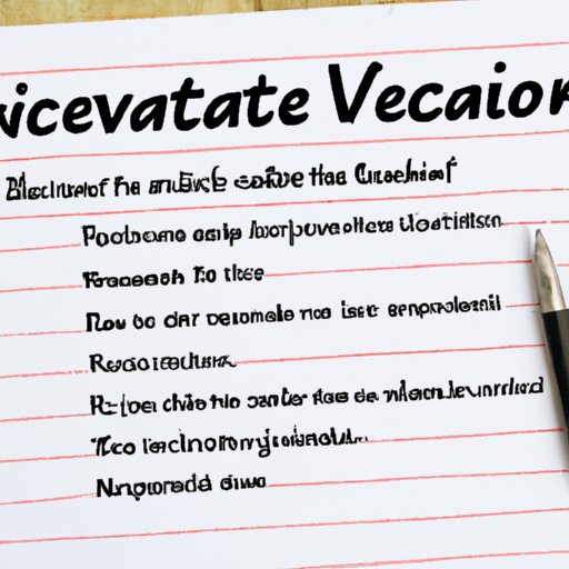Outlining the Essential Steps in Writing a Notice to Vacate
