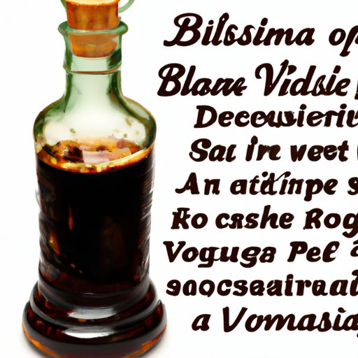 How Balsamic Vinegar Can Help with Weight Loss
