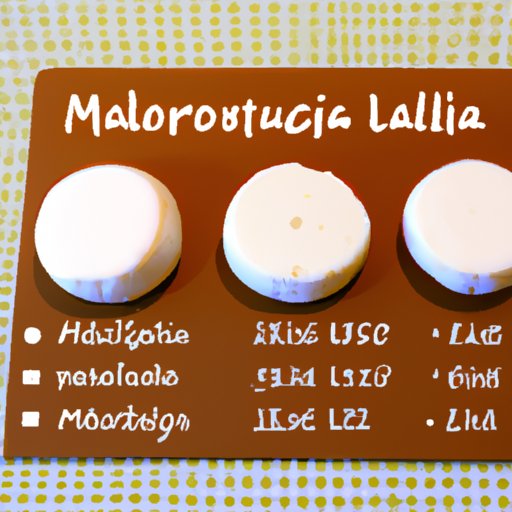 Comparing the Calorie Counts of Different Types of Mozzarella Cheese