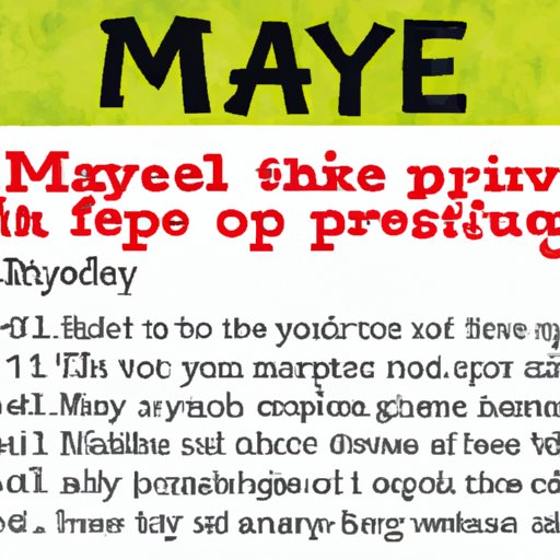 Tips for Crafting the Perfect May Writing Piece