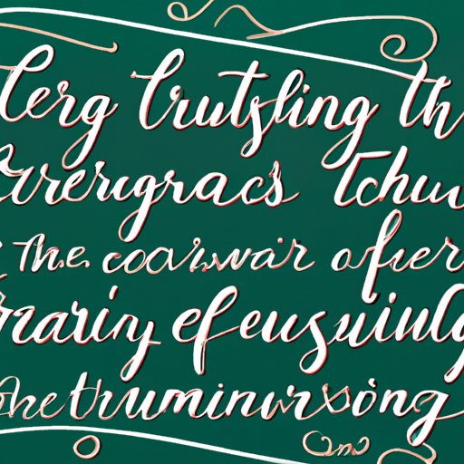 The Benefits of Teaching Cursive Writing to Students