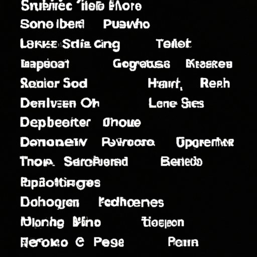 Comprehensive List of Bands Currently on Tour