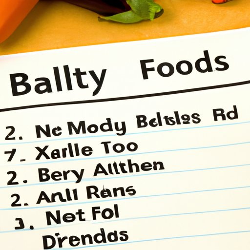 Listing Healthy Foods to Include on a Bland Diet