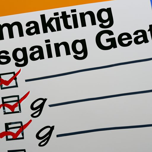 Setting Measurable Goals and Tracking Results