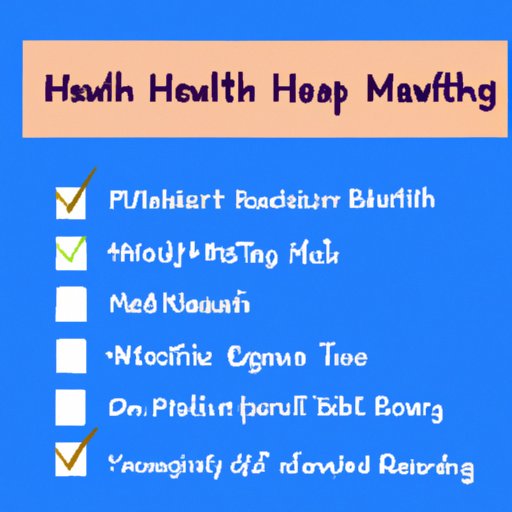 Recommendations for Maintaining Optimal Health