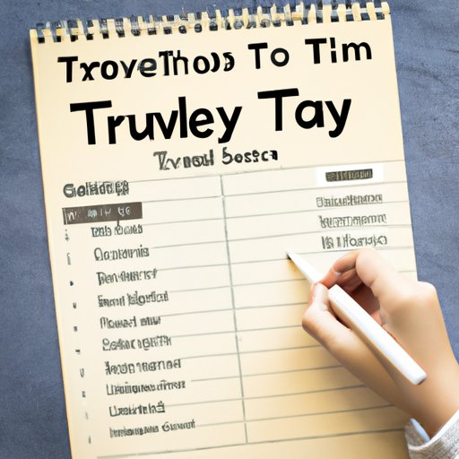 Create an Itinerary for Your Trip