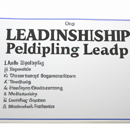 Identifying the Skills Gained Through a Leadership Program