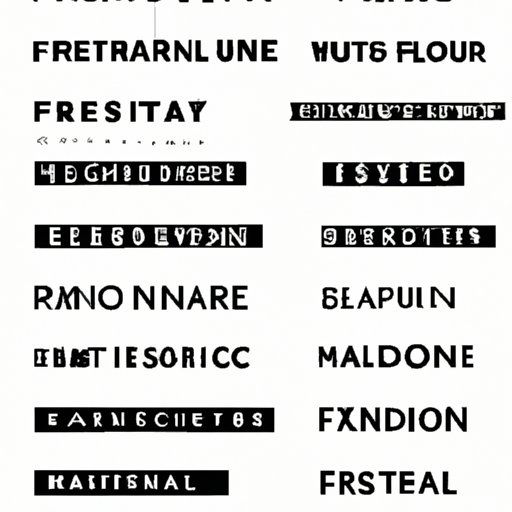 A Guide to the Fonts Used in the World of Fashion