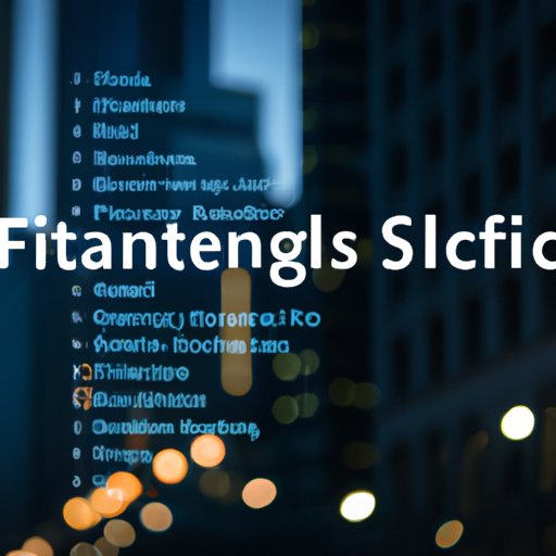 Highlighting the Financial Services Industry