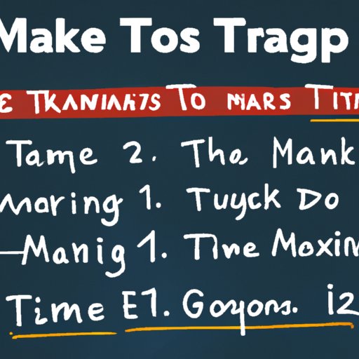 Tips for Utilizing a Time Management Matrix
