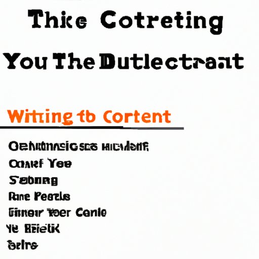 Setting Up Your Content Writing Business