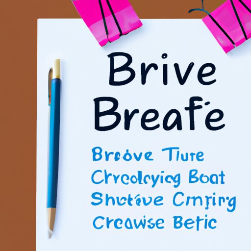 How to Write an Effective Creative Brief