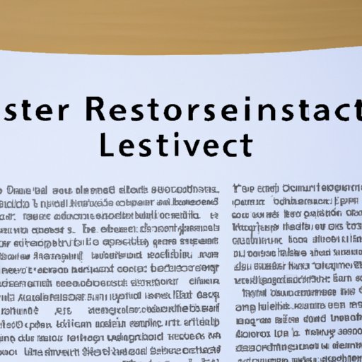 The Role of a Literature Review in Research Projects