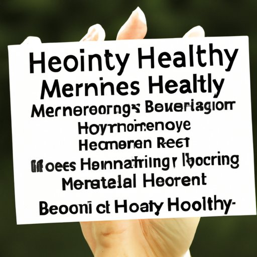 The Benefits of a Healthy Mental State