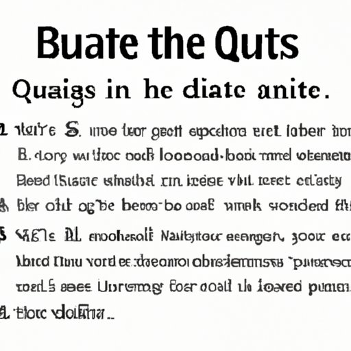 Explaining the Basics of Quoting in Writing