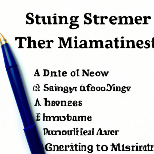 Strategies for Writing an Effective Summary