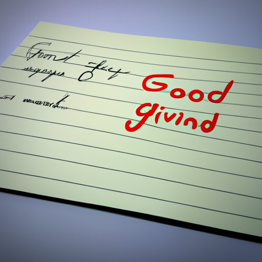 Best Practices for Writing Goodwill Messages