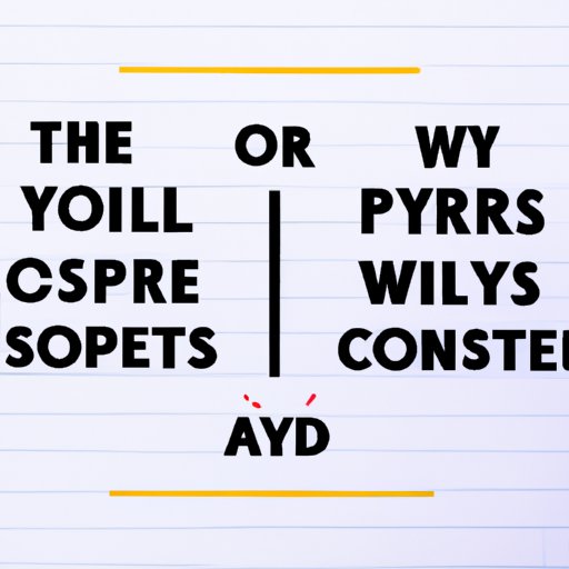 Comparing and Contrasting Writing Styles