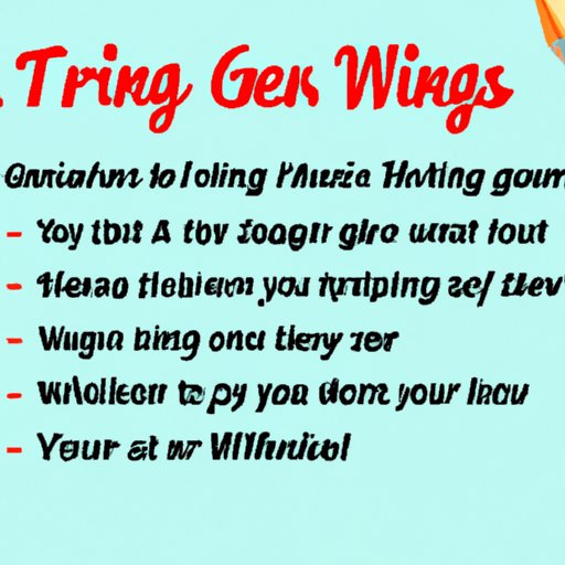 Tips for Making the Writing Process Easier