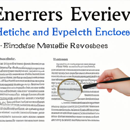 Analyzing the Strength and Weaknesses of Evidence in a Literature Review