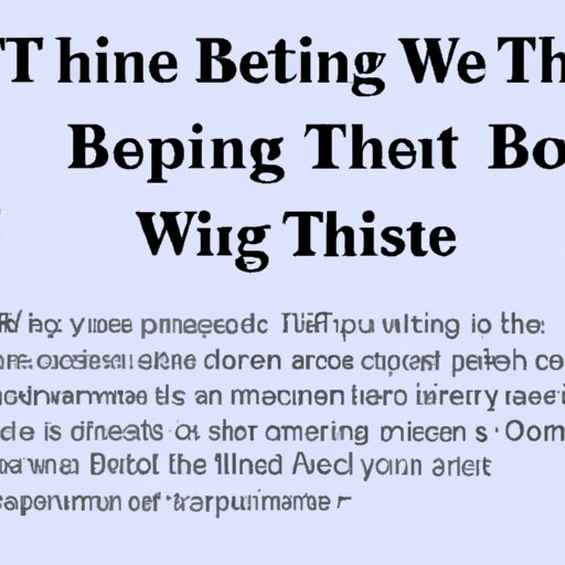 Write an Opinion Piece on Why a Certain Movie Should be Watched