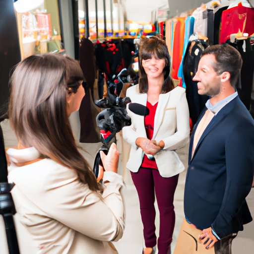 Interviewing Shoppers at the Fashion Mall