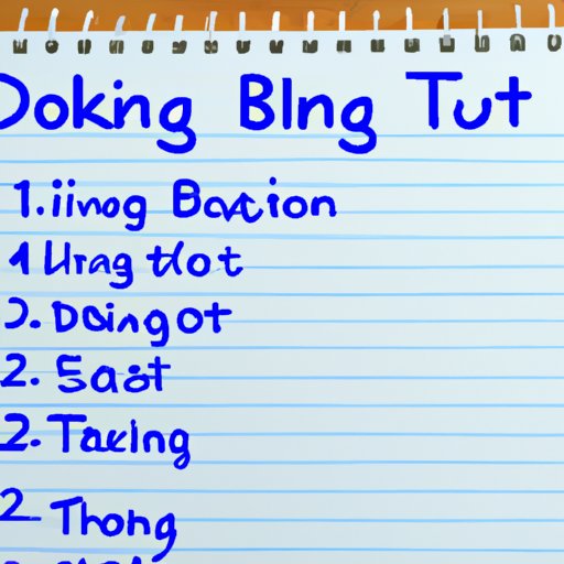 Make a Packing List Based on the Destination and Purpose of Your Trip